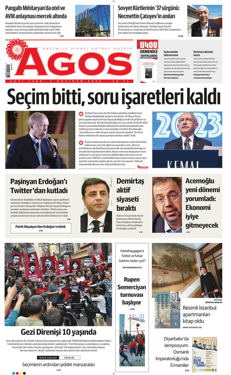 Agos yeni sayısıyla bayilerde